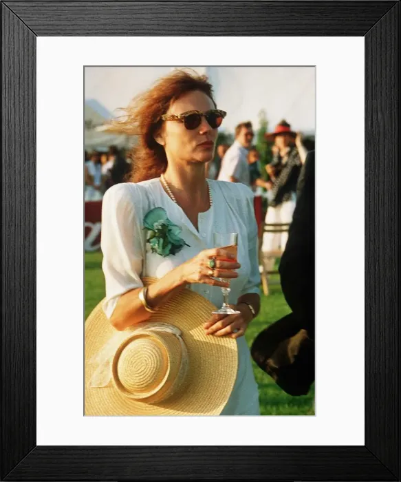 Framed Print : Jacqueline Bisset Actress at a polo match at Windsor Great Park Framed Print : Jacqueline Bisset Actress at a polo match at Windsor Great Park