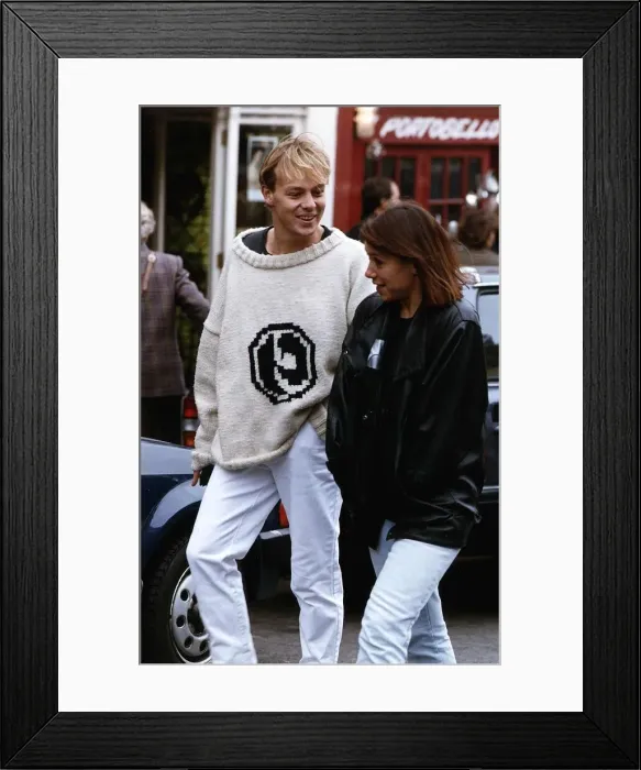 Framed Print : Jason Donovan Actor  /  Singer with unknown woman