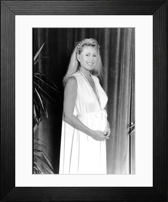 Framed Print : Sally Farmiloe Actress Former Model Framed Print : Sally Farmiloe Actress Former Model