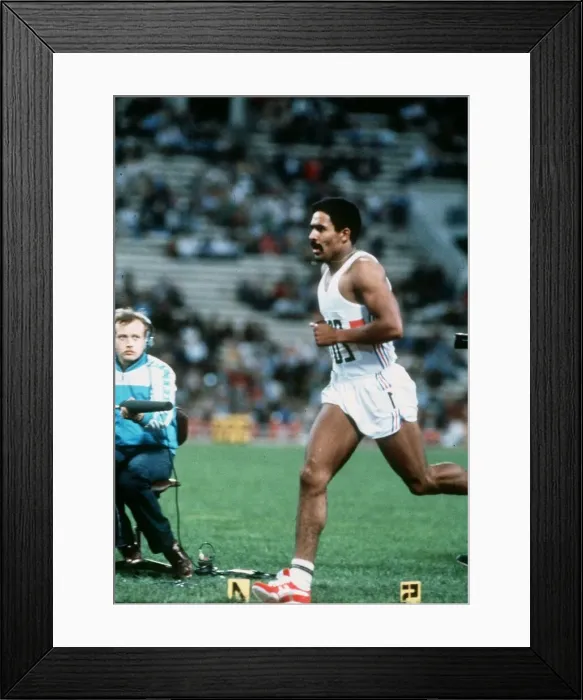 Framed Print : Daley Thompson athlete 1980 Framed Print : Daley Thompson athlete 1980