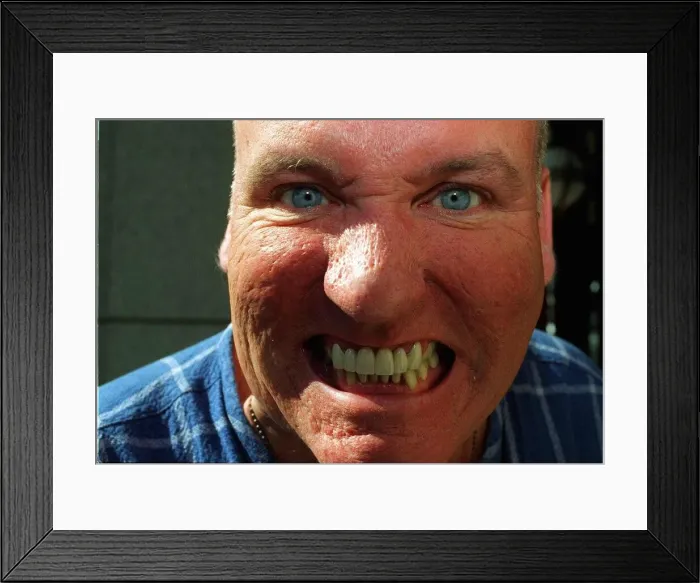 Framed Print : Scott Woods film actor whose eyes were used for the New Labour New Danger Conservative Framed Print : Scott Woods film actor whose eyes were used for the New Labour New Danger Conservative