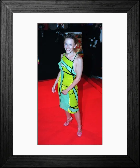 Framed Print : Kylie Minogue Singer Actress at The MTV Europe Music Awards at Alexandra Palace