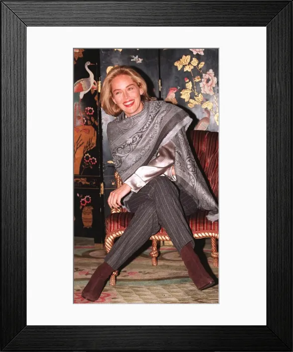 Framed Print : Sharon Stone in London for the launch of the her new film Casino Framed Print : Sharon Stone in London for the launch of the her new film Casino