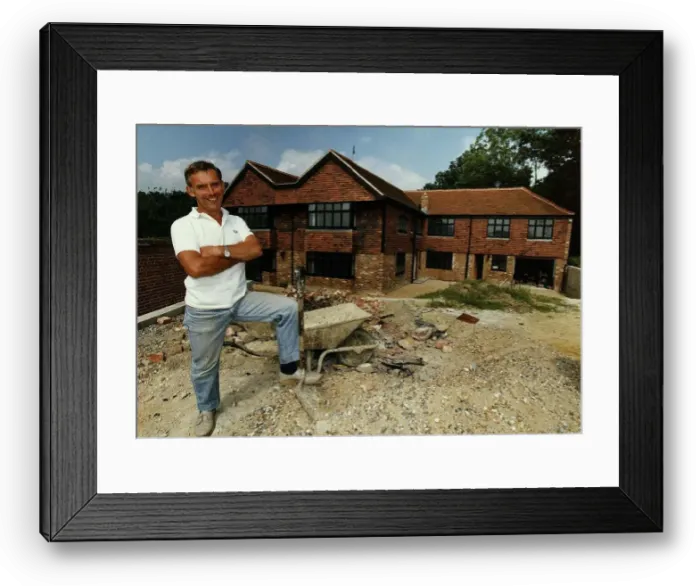 Framed Print : Christopher Beeny Actor working on his new home in East Sussex