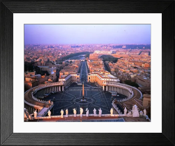 Framed Print : Italy Rome June 1994 View from St Peters Vatican City