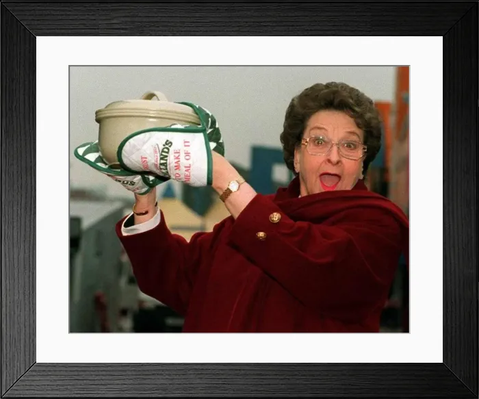 Framed Print : Betty Driver Actress launches Hollands brand of Bettys famous Hot Pot Framed Print : Betty Driver Actress launches Hollands brand of Bettys famous Hot Pot