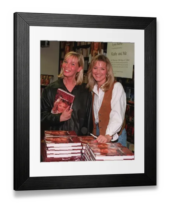 Framed Print : Actress Gillian Taylforth With Helen At Her Book Launch At Waterstones Charing Cross Framed Print : Actress Gillian Taylforth With Helen At Her Book Launch At Waterstones Charing Cross