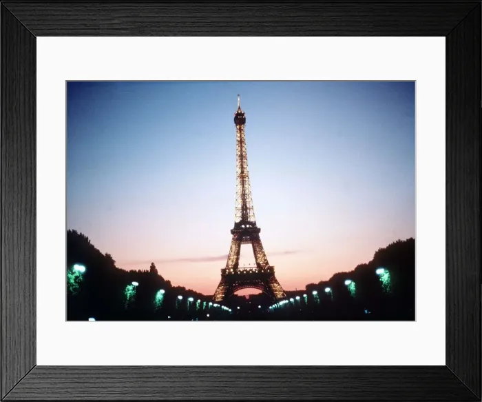 Framed Print : France Paris Eiffel Tower 1990