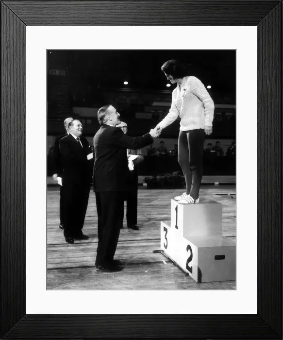Framed Print : Maeve Kyle Athlete - Mar 1962 after winning the 440 yards at Wembley Framed Print : Maeve Kyle Athlete - Mar 1962 after winning the 440 yards at Wembley