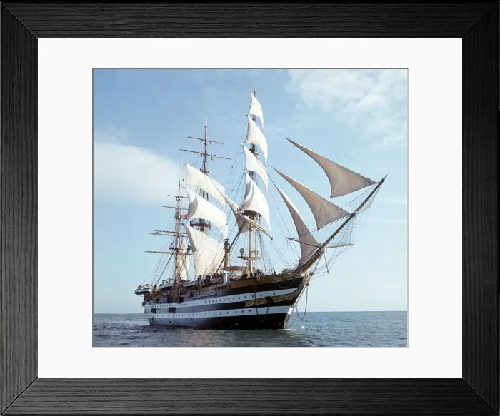 Framed Print : The Italian tall ship Amerigo Vespucci, used for training Framed Print : The Italian tall ship Amerigo Vespucci, used for training