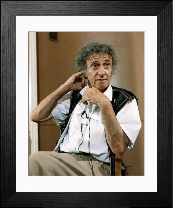 Framed Print : Marcel Marceau Mime artist and actor from France at a TV interview A©Mirrorpix Framed Print : Marcel Marceau Mime artist and actor from France at a TV interview A©Mirrorpix