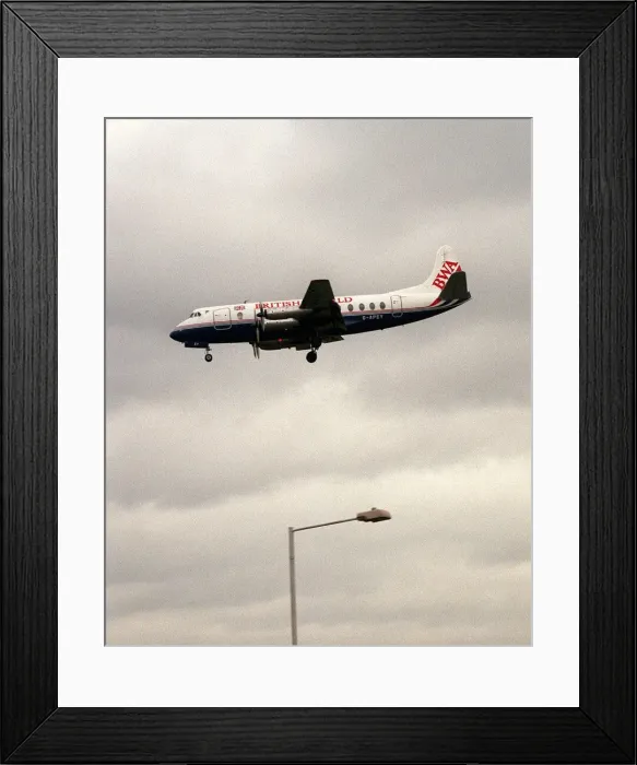 Framed Print : Aircraft British World Airways Vickers Viscount Apr 1996 Framed Print : Aircraft British World Airways Vickers Viscount Apr 1996