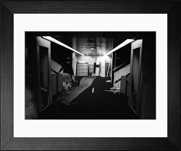 Framed Print : Ship Queen Elizabeth II interior - January 1969