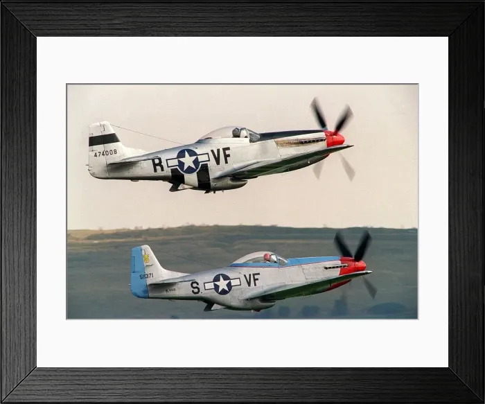 Framed Print : North American Mustangs flying in formation at the Wroughton Airshow in 1993 Framed Print : North American Mustangs flying in formation at the Wroughton Airshow in 1993