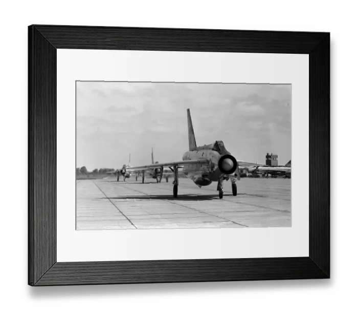 Framed Print : Aircraft English Electric Lightning F3s June 1965 - taxi out to the runway at RAF