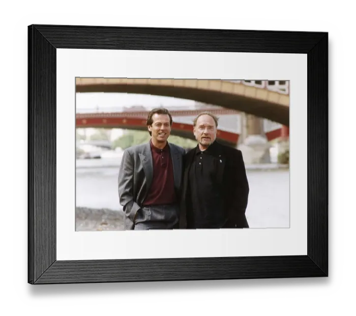 Framed Print : Don Henderson actor and Leslie Grantham actor both stars in the TV Programme Framed Print : Don Henderson actor and Leslie Grantham actor both stars in the TV Programme