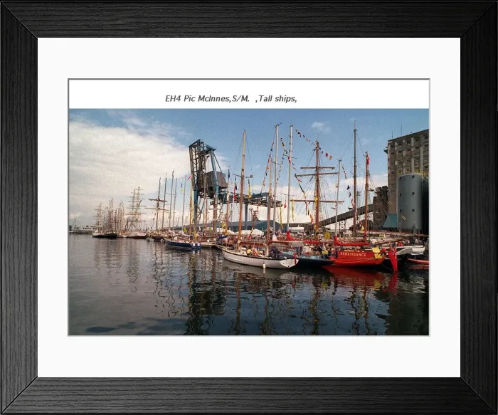 Framed Print : Tall Ships Leith Docks - sailing 1995 Framed Print : Tall Ships Leith Docks - sailing 1995