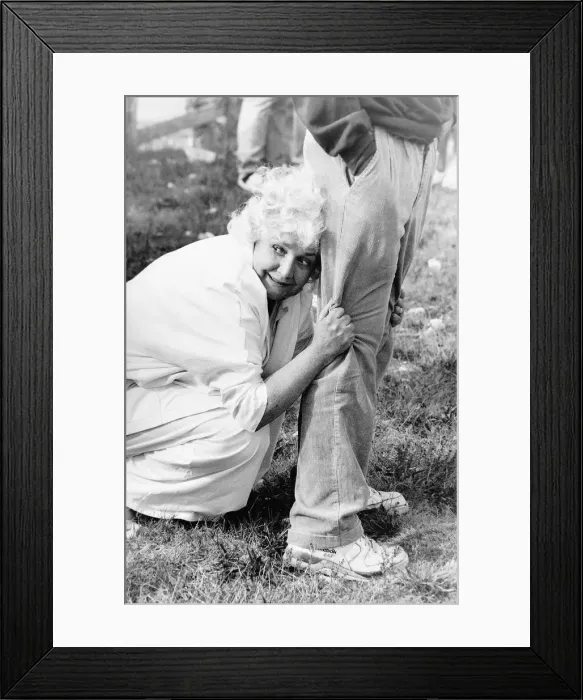 Framed Print : Jean Boht actress stars in television programme Bread During a photocall with a Framed Print : Jean Boht actress stars in television programme Bread During a photocall with a