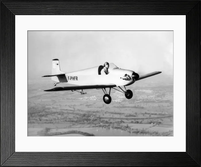 Framed Print : Airport Turbulent Homebuilt Light Aircraft January 1958 Framed Print : Airport Turbulent Homebuilt Light Aircraft January 1958