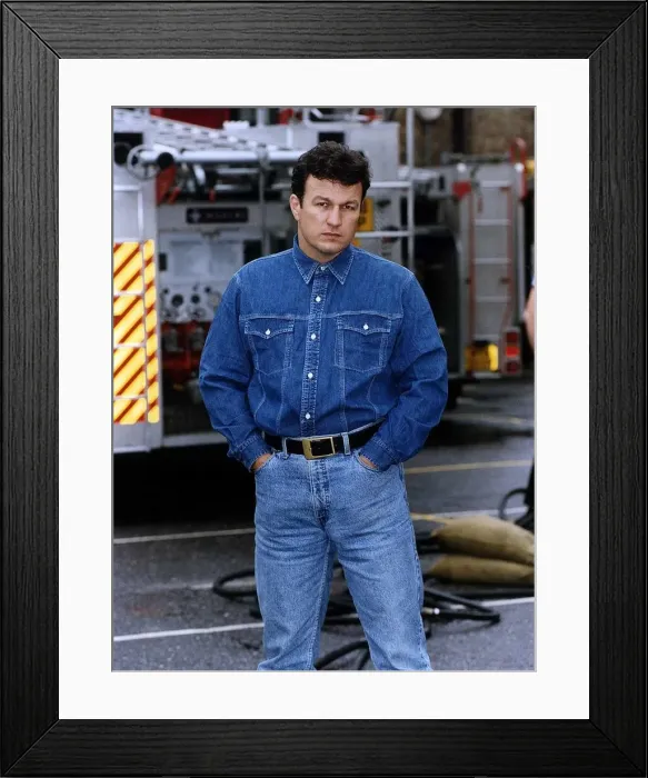 Framed Print : Glen Murphy Actor who stars in the television series Londons Burning