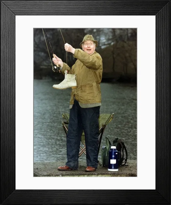Framed Print : Norman Lumsden Actor does a bit of fishing Framed Print : Norman Lumsden Actor does a bit of fishing