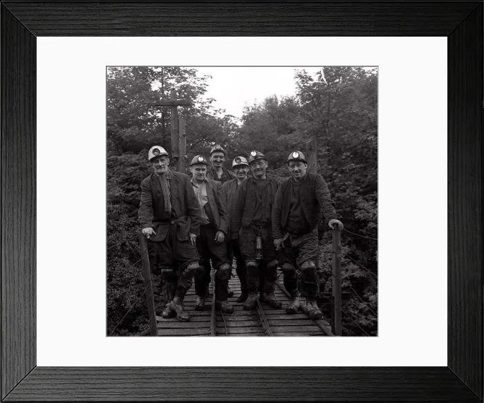 Framed Print : Coal Miners of Guyderbottom pit near Barnsley which is one of the smallest in the country