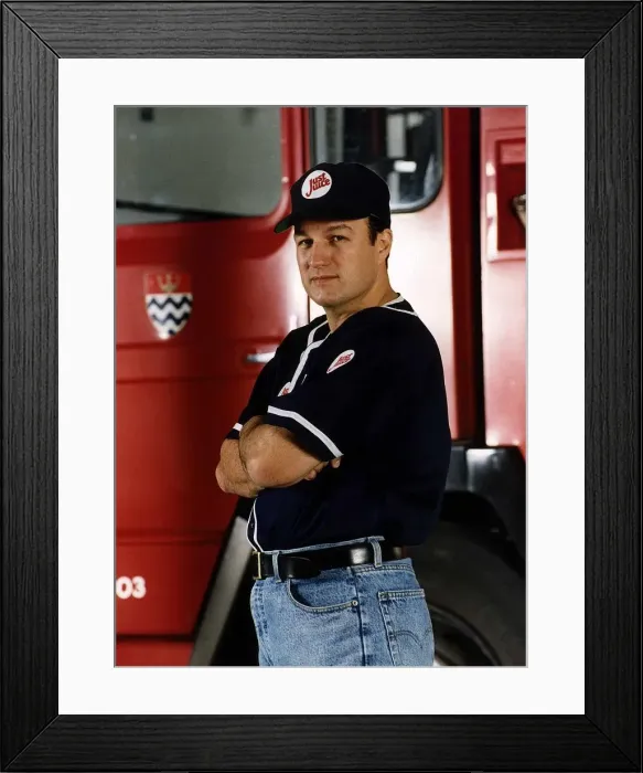 Framed Print : Glen Murphy Actor who stars in the television series Londons Burning