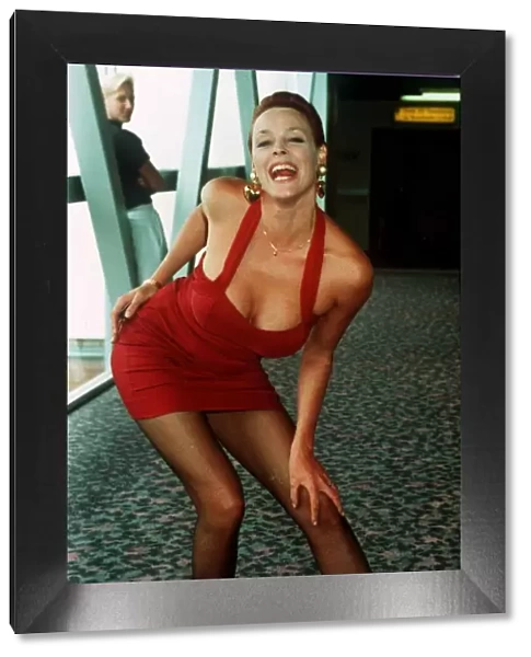 Brigitte Nielsen Actress at a London Airport