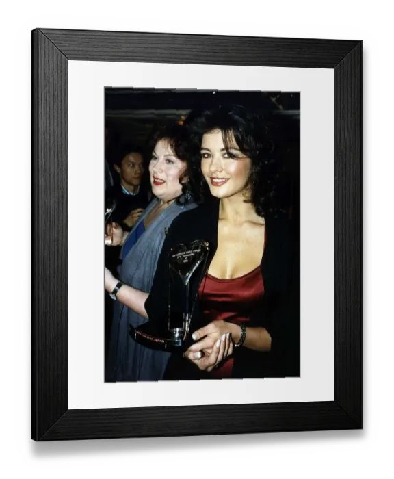 Framed Print : Catherine Zeta Jones actress in Darling Buds of May at Variety Club Awards