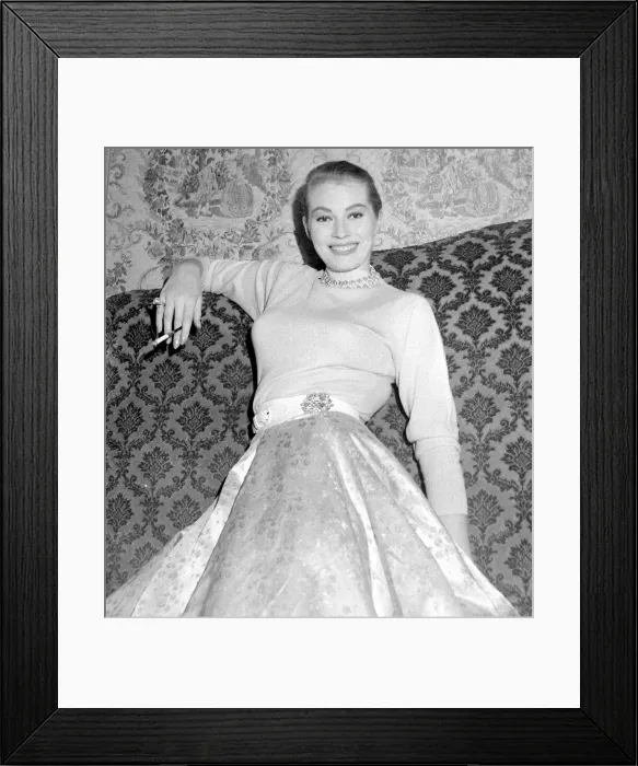 Framed Print : Anita Ekberg seen here attending a Press reception in London Framed Print : Anita Ekberg seen here attending a Press reception in London