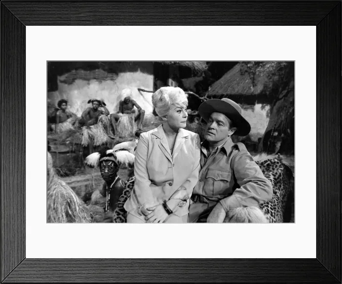 Framed Print : Anita Ekberg on set of Call Me Bhana with Bob Hope Framed Print : Anita Ekberg on set of Call Me Bhana with Bob Hope