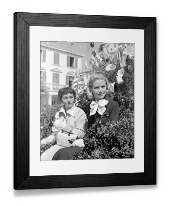 Framed Print : Hollywood actress Grace Kelly seen at the 1955 Cannes Film festival Framed Print : Hollywood actress Grace Kelly seen at the 1955 Cannes Film festival