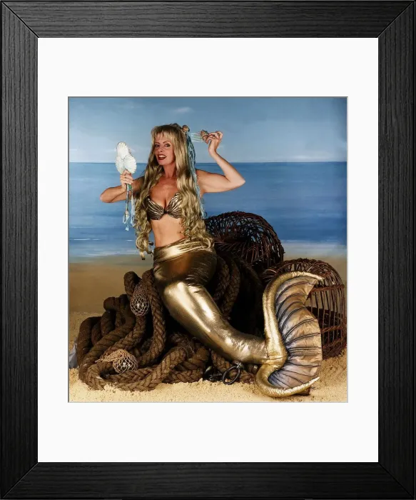 Framed Print : Vicki Michelle the actress from Allo Allo Mermaid Framed Print : Vicki Michelle the actress from Allo Allo Mermaid
