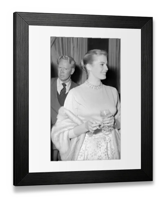 Framed Print : Anita Ekberg seen here attending a Press reception in London Framed Print : Anita Ekberg seen here attending a Press reception in London