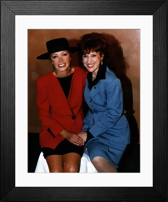 Framed Print : Marti Caine comedienne with actress Anita Dobson Framed Print : Marti Caine comedienne with actress Anita Dobson