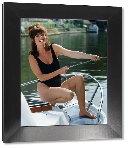 Vicki Michelle Actress On boat