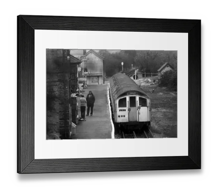 Framed Print : A Central Line train at the platform of Epping Station March 1980 Framed Print : A Central Line train at the platform of Epping Station March 1980