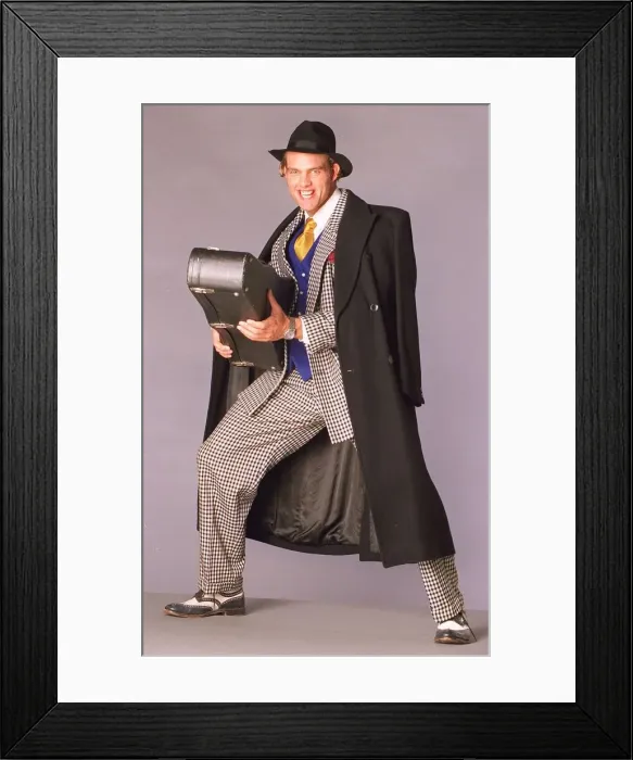 Framed Print : Hunter from TV programme Gladiators real name James Crossley who has his own clothing