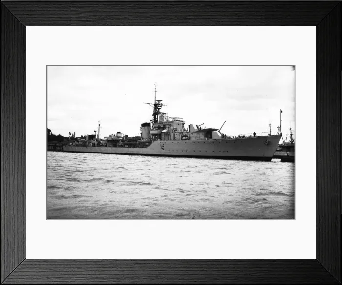Framed Print : Suez Crisis 1956 A destroyer due to be sold to the Egyptian navy is held at Lee Framed Print : Suez Crisis 1956 A destroyer due to be sold to the Egyptian navy is held at Lee