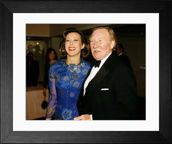 Framed Print : Jenny Agutter actress with Leslie Philips actor Framed Print : Jenny Agutter actress with Leslie Philips actor