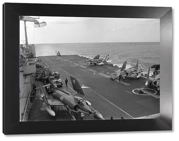 HMS Ark Royal Aircraft Carrier March 1965 Fleet Air Arm Supermarine Scimitar