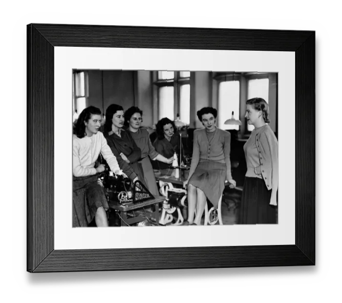 Framed Print : Politician Dorothy Blakeley at the Pringle sweater factory in Berwick on Tweed Framed Print : Politician Dorothy Blakeley at the Pringle sweater factory in Berwick on Tweed