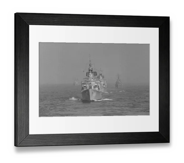 Framed Print : NATO Exercise 1965 NATO warships follow astern of the aircraft carrier Ark Royal in Framed Print : NATO Exercise 1965 NATO warships follow astern of the aircraft carrier Ark Royal in
