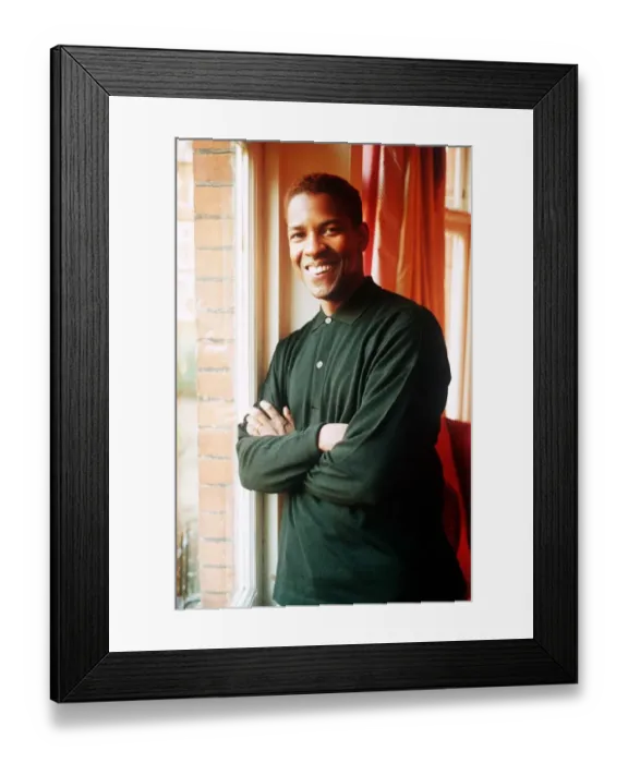 Framed Print : Denzel Washington Actor