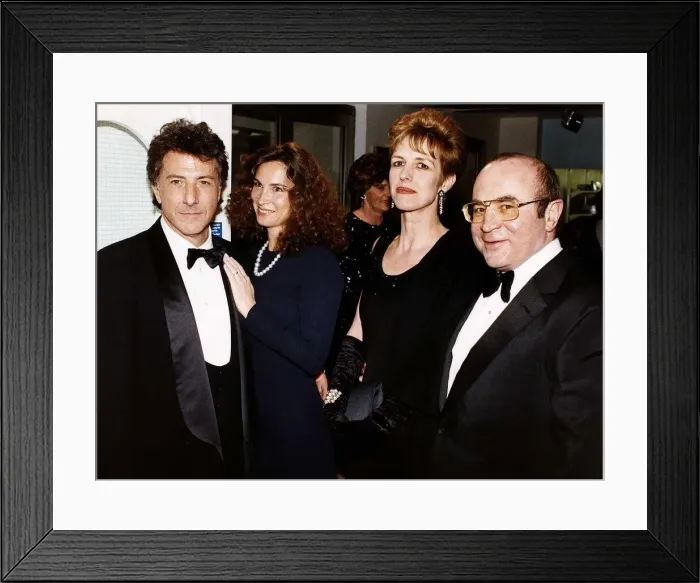 Framed Print : Actor Dustin Hoffman and his wife with Actor Bob Hoskins with his wife Framed Print : Actor Dustin Hoffman and his wife with Actor Bob Hoskins with his wife