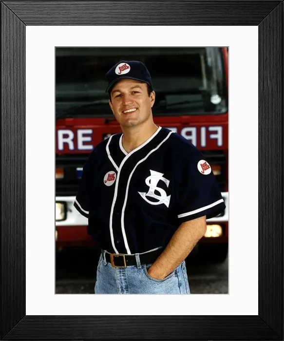 Framed Print : Glenn Murphy actor in TV programme Londons Burning