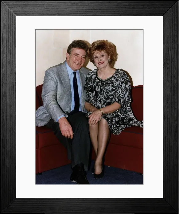 Framed Print : Albert Finney Actor and Barbara Knox apperaring on the Terry Wogan show Framed Print : Albert Finney Actor and Barbara Knox apperaring on the Terry Wogan show