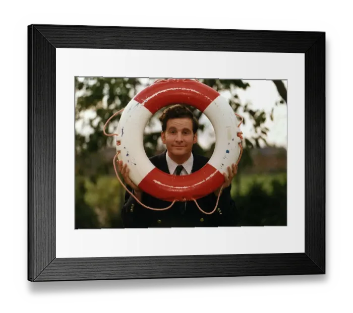 Framed Print : Chris Barrie British actor and comedian stars in the television series The Brittas Empire