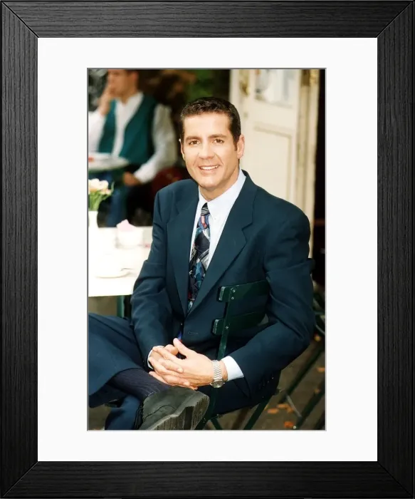 Framed Print : Dale Winton tv presenter of Supermarket Sweep and former Radio Presenter