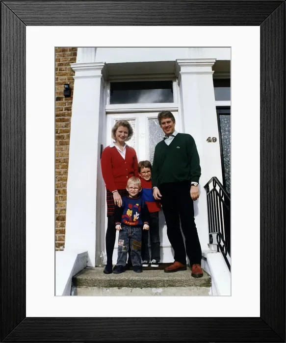 Framed Print : Stephen Cole former Sky TV presenter and his wife Anne Marie bought a house in Ealing in Framed Print : Stephen Cole former Sky TV presenter and his wife Anne Marie bought a house in Ealing in